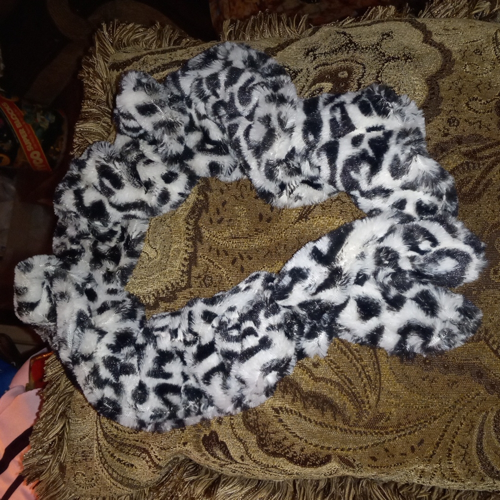 Stretchy Animal Print Scarf